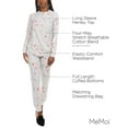 thumbnail image 3 of MeMoi Women's Holiday Getaway Two-Piece PJ Set in a Bag - Womens - Female, L, Oatmeal Heather, 3 of 8