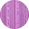 thumbnail image 1 of Ahgly Company Indoor Round Abstract Purple Modern Area Rugs, 5' Round, 1 of 4