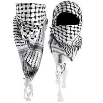 Shemagh Desert Keffiyeh Scarf B W Shemagh Cotton Arab Keffiyeh Scarf Men Head Neck Face Wrap Cotton Men Military Woven Not Printed Ramadan Gift