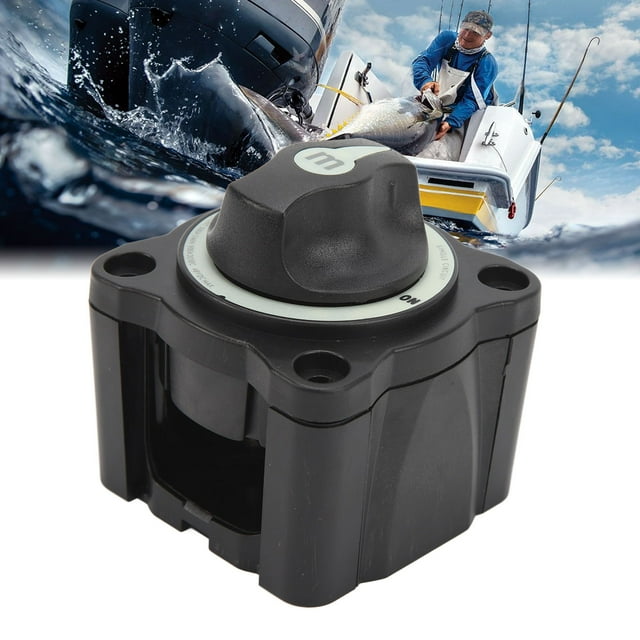 Marine Battery Switch, Durable Battery Disconnect Switch 48V DC Easy To Mount Waterproof 300A With Knob For RV Yachet