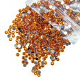 thumbnail image 1 of qiipii 2800 diamantes de imitación de resina de cristal naranja de 0.157 in para manualidades, diamantes de imitación de color naranja brillante con parte trasera plana, a granel SS16, piedras rojas n, 1 of 5