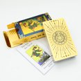 thumbnail image 1 of tarot en Feuille d'Or Jeu de table Jouets PVC Imperméable et Résistant à l'Usure Spécial Nouveau, 1 of 5