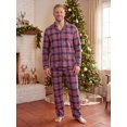 thumbnail image 3 of AIGUR Family Pajamas Matching Set, Plaid Long Sleeve Shirt with Pants Sleepwear Loungewear, 3 of 9