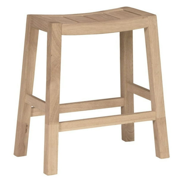 International Concepts Ranch Counter Stool Unfinished