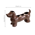 thumbnail image 3 of Dachshund Toothbrush Holder Organizer Base, Cute Resin Stand for Toothpaste and Makeup Brushes, Bathroom Countertop Storage, 3 of 6