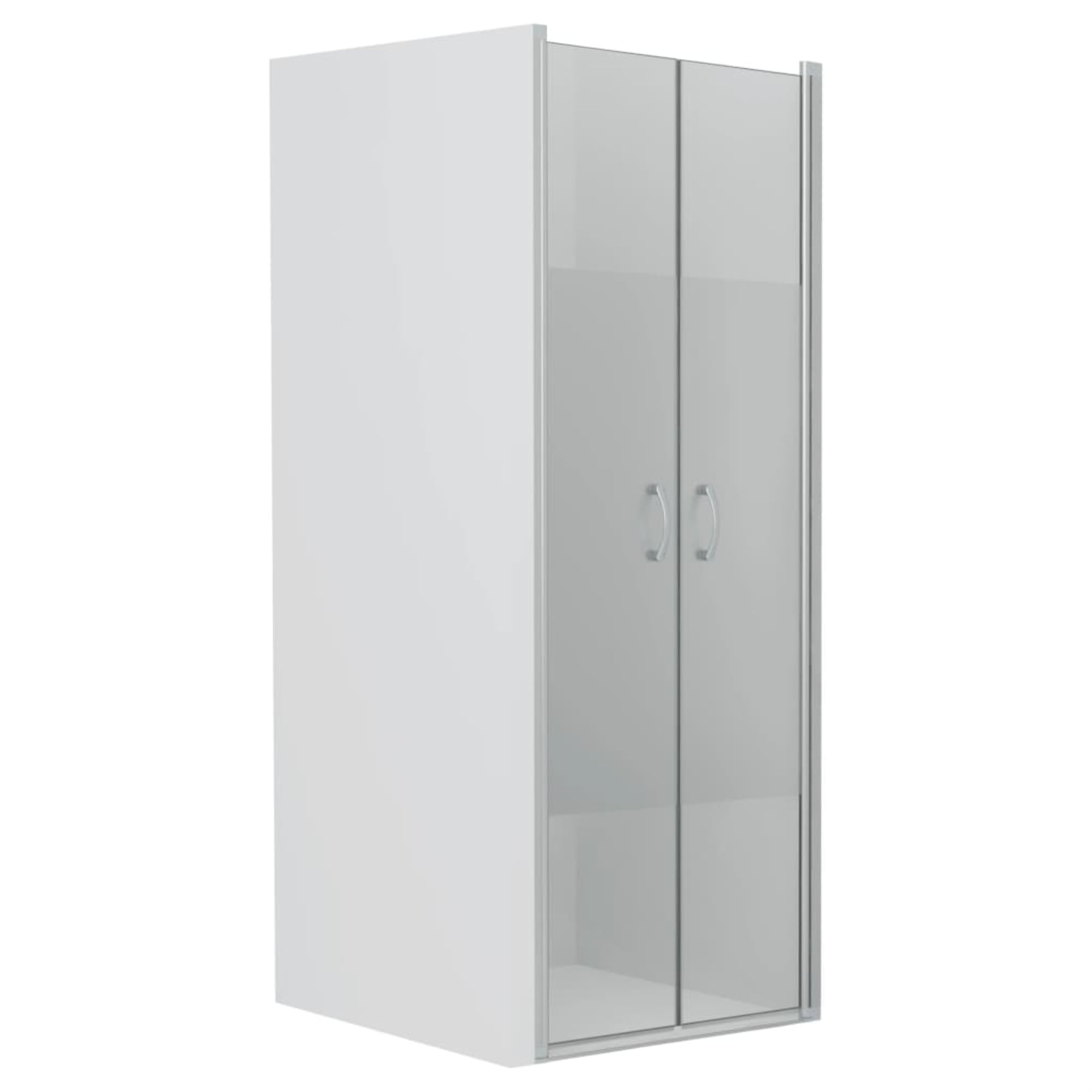 Vida XL Shower Doors Half Frosted ESG 33.5"x72.8"