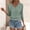 Green, variant on Eyelet Tops for Womens V Neck Smock Waist Shirt Dressy Casual Work Office Blouses Fall Outfits 3/4 Length Sleeve Womens Fall Eyelet V Neck T Shirts Fashion Crop Tops Green S