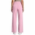 thumbnail image 4 of Mifsaly Running Pants Women High Waisted Wide Leg Yoga Pant Soft Comfortable Stretchy Gym Outdoor Hiking Athletic Workout Outfits with Pockets Pink,L, 4 of 8
