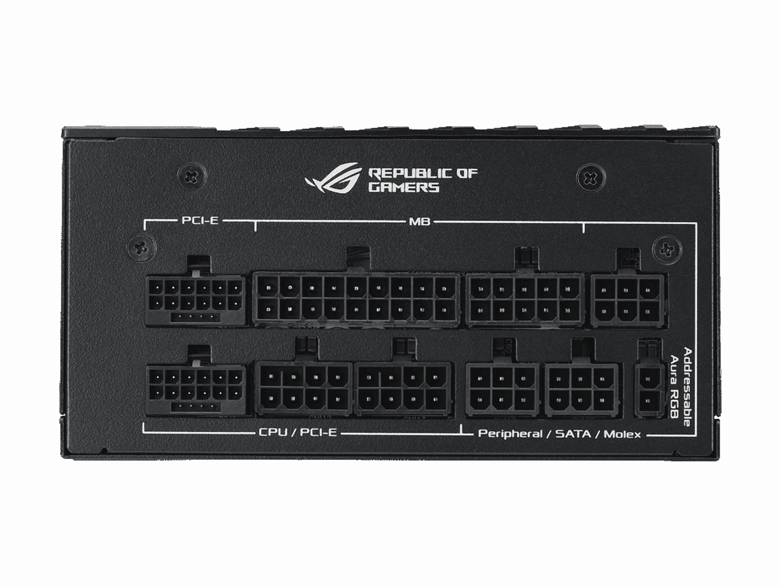 ASUS ROG Loki SFX-L 1200W Titanium PSU (Fully Modular Power Supply, 80+ Titanium, 120mm PWM ARGB Fan, Aura Sync, ATX 3.0 Compatible, PCIe 5.0 Ready)