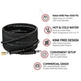 thumbnail image 6 of YAMATIC Pressure Washer Hose 3/8" x 25 FT, 4000 PSI Commercial Grade High Tensile Wire Braided, Swivel Quick Connector, 6 of 6
