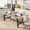grey, variant on Gaderth 63-83" Extendable Dining Table, Industrial Rectangular Dining Room Table for 6-8 People, Expandable Kitchen Table, Expandable Tables for Small Spaces, Kitchen & Parties