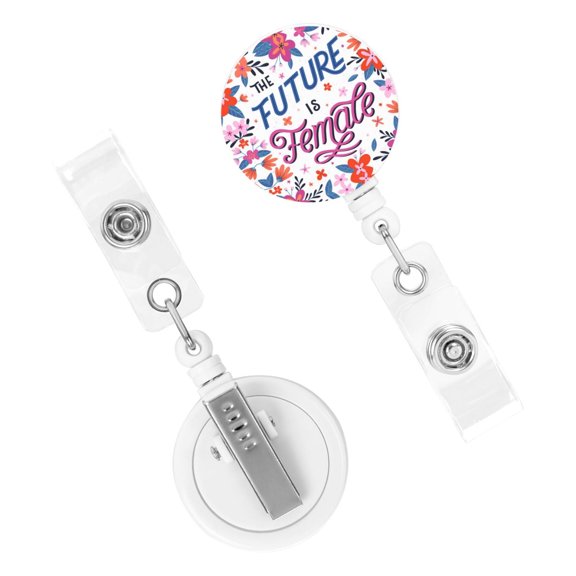 Women'S Equality Day 2025 Badge Reel Retractable Badge Clip Id Card Name Tags Holder Gifts For Nurse Teacher Office Employees Doctors