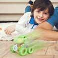 thumbnail image 7 of KOYPTL Dinosaur Monster Truck Toy for Boys Aged 3 4 5 6 7 Years Old, Dinosaur Toys Cars Gears Rotating Stunt Car Dinosaur Vehicles Toys with Lights,Birthday Christmas Gifts for Kids, 7 of 7