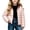 Pink, variant on Hooded Puffer Jackets for Girls Lightweight Zip up Windproof Outerwear Quilted Warm Winter Coat with Pocket Size 1-13,Light Blue