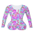 thumbnail image 1 of Women V-Neck Bodycon Bodysuit Button Sleepwear Jumpsuit Shorts Rompers, 1 of 2