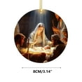 thumbnail image 6 of BOBOMOTI Christmas Nativity Scene Ornaments 3D Wooden Acrylic Nativity Christmas Ornaments Tree Decorations Christmas Party Decor Clearance, 6 of 6