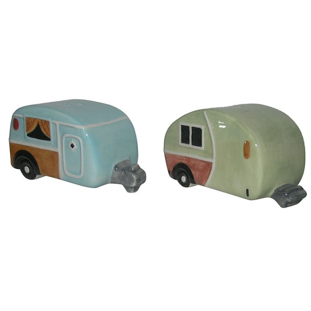Set Sale E Pepe In Ceramica A Forma Di Roulotte – Divertente Regalo Da Cucina – SP61