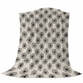 thumbnail image 6 of Black Beige Dandelion Blanket Soft Cozy Warm Twin Blanket for Bed, Plush Fuzzy Flannel Fleece Blankets for Sofa, Farmhouse Botanical Blossom Throw Blankets for Couch, Gifts for Men, 60"x80", 6 of 9