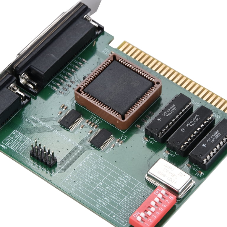 Retro ISA Interface Card for 8086-586 CPUs, RS232/DB15/DB9 Ports