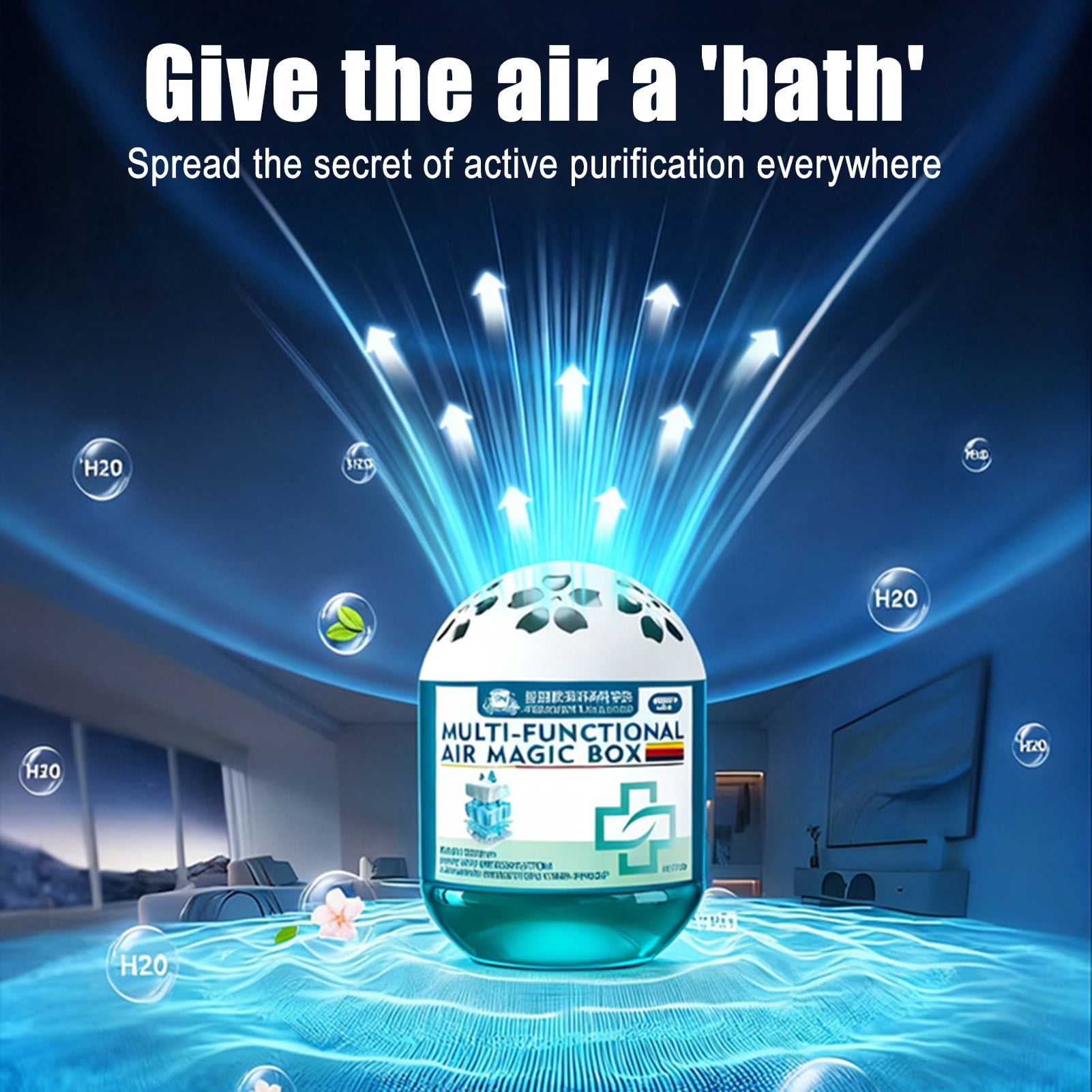 Dserhfy Indoor Air Purification Dust Removal Vacuum Dust Cleaner Air Freshener Automatic Dust Collection Air Purifier Box for Home Office Bedroom Pet Areas