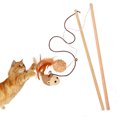 thumbnail image 1 of 2PCS Cat Teaser Wand Creative Faux Feather Cat Teaser Toy Cat Interactive Toy, 1 of 5