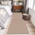 thumbnail image 5 of Beige Solid Color Area Rugs Collection 2'x6', Aesthetics Contemporary Luxury Non Slip Indoor Rectangle Throw Runner Rug Floor Mat Carpet for Living Room Dining Table Bedroom Nursery, 5 of 9