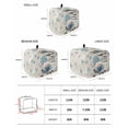 thumbnail image 2 of Blue Gnomes Toaster Cover 2 Slice, Small Kitchen Appliance Covers, Coffee Snowflake Winter Rustic Toaster Oven Cover with Loop, Bread Machine Cover Polyester Dust Cover Protection, 2 of 4