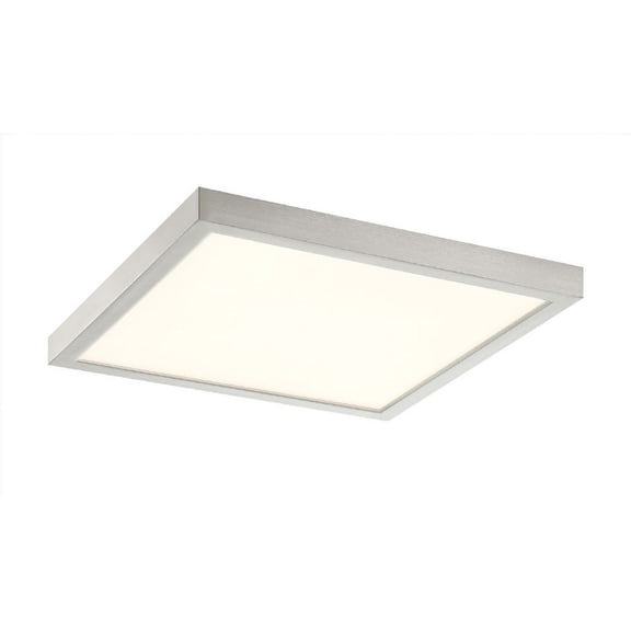 47524-033 Eurofase Lighting Troy - 18W 1 LED Square Flush Mount-1 Inch Tall and 9 Inch Wide-Nickel Finish