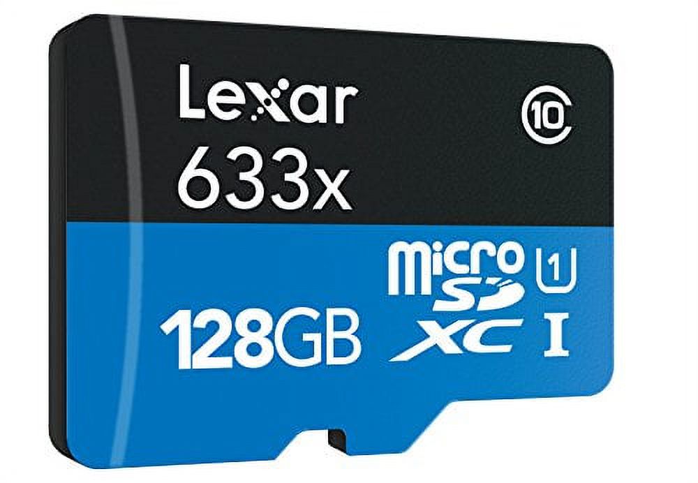 Lexar 128GB High-Performance UHS-I microSDXC Memory Card with SD Adapter - image 2 of 7