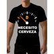 thumbnail image 1 of Camiseta de cuello redondo y manga corta con estampado de cerveza y letras "NECESITO CERVEZA" para hombre, estilo moderno y elegante para el verano., 1 of 4