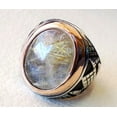thumbnail image 6 of Golden Rutile Mens Ring, Natural Golden Rutilated Quartz, Quartz Silver Jewelry, 925 Silver Ring, Gift, Heavy Mens Ring, Arabic Design, Ottoman Style Ring, Christmas, Turkey Mens Signet Ring, 6 of 6