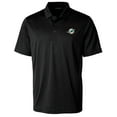 thumbnail image 2 of Men's Cutter & Buck Black Miami Dolphins Big & Tall Prospect Eco Textured Stretch Recycled Polo, 2 of 3