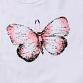 thumbnail image 4 of TAIAOJING Toddler Baby Girls Outfits Summer Butterfly Print Round Neck Short Sleeve Top Skirt Suit Short Sleeved T Shirt Cute Clothes Set For 5-6 Years, 4 of 8