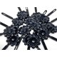 thumbnail image 2 of 44 Piezas Peinetas de Boda para Novias Accesorios para el Cabello de Novia de Cristal de Perlas Clips Laterales en Forma de U Horquillas en Espiral con Diamantes de imitación Plateados para Mujeres Da, 2 of 4