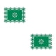 thumbnail image 2 of Bewildely Manteles individuales para , fiesta, vacaciones, boda, cena, tapete de comedor con aislamiento térmico, bandeja para platos Verde/35*25cm 2Conjunto, 2 of 6
