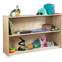 RRI Goods 2-Shelf Storage Cabinet, 100% Birch Plywood Montessori Shelves 47" Wide Horizontal Bookshelf, Toy Organizer