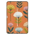 thumbnail image 3 of Orange Background Floral Pattern Diverse Blooms Picnic Blanket Waterproof Outdoor Beach Blanket Hand-held Pad Suitable for Travel, Camping, Beach, Family Gatherings, 3 of 8