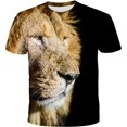 thumbnail image 1 of Xishao Playeras Hombre Camiseta Personalizada con Estampado De León para Hombre, Camiseta De Manga Corta con Estampado 3D, Camiseta Informal De Verano con Cuello Redondo De Hip-Hop para Hombre CAW-001 Xishao ropa, 1 of 2