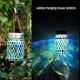 thumbnail image 4 of Faroles colgantes para exteriores con luces solares de mosaico, Mosai recargable, 4 of 5