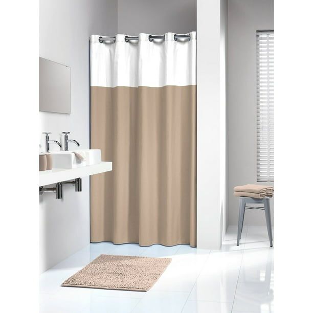 Hookless Shower Curtain 78, Extra Long Shower Curtain Rod
