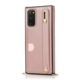 thumbnail image 6 of Dteck Case For Samsung Galaxy Note 20(6.7 inches),Luxury PU Leather Adjustable Strap Shockproof Rubber Protective Back Phone Kickstand Cover Note 20 (5G) Case,Rosegold, 6 of 6