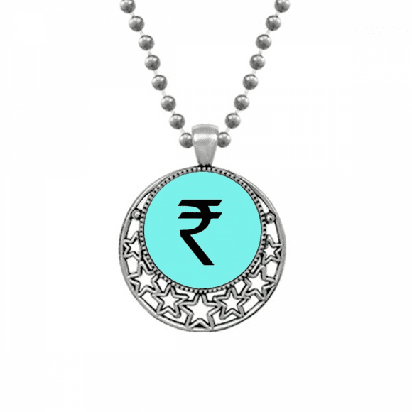 Thailand Currency Symbol THB Necklaces Pendant Retro Moon Stars Jewelry