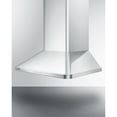 thumbnail image 3 of 24" wide European style convertible wall-mount range hood in stainless steel, 3 of 5