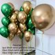 thumbnail image 3 of 10/21 piezas de globos de látex cromados dorados, verdes oscuros y rojos de alce de Papá Noel para Navidad, Año Nuevo 2024, decoración para fiestas en el hogar, 3 of 5