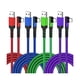 thumbnail image 1 of wonima11 USB C Cable 10Ft, 4-Pack Long Braided USB-A to USB-C 90 Degree Right Angle Type C Fast Charging Android Cord for Samsung Galaxy S25 S24 S23 A16 A15, Google Pixel 9 8 7 (Red Blue Purple Green), 1 of 1