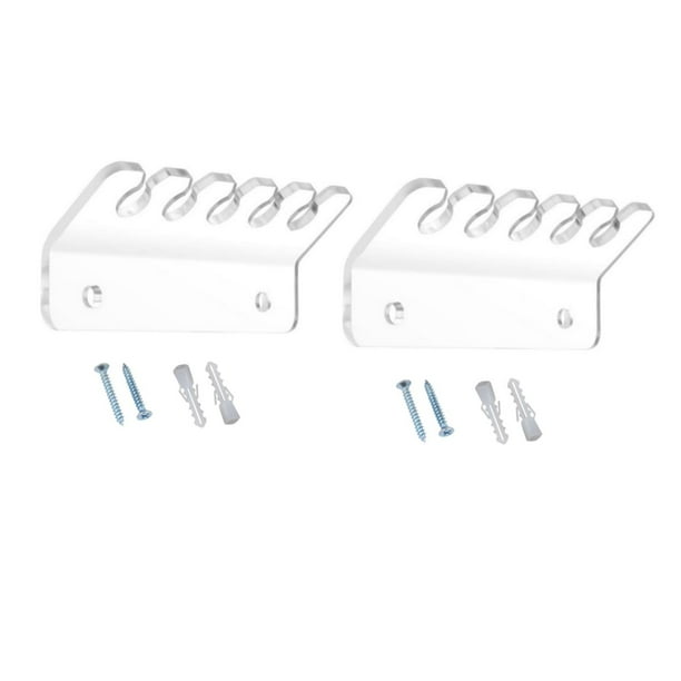 2 clips resistentes para cables de cargador, gestión de cables para mesita de noche de oficina y escritorio Claro