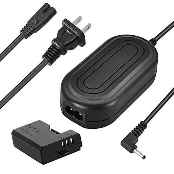TKDY ACK-E10 AC Power Adapter DR-E10 DC Coupler Dummy Battery Charger Kit Replace for Canon EOS Rebel T7 T6 T5, Kiss X50 X70 X80 X90, EOS 1100D 1200D 1300D 1500D 2000D Digital Cameras.