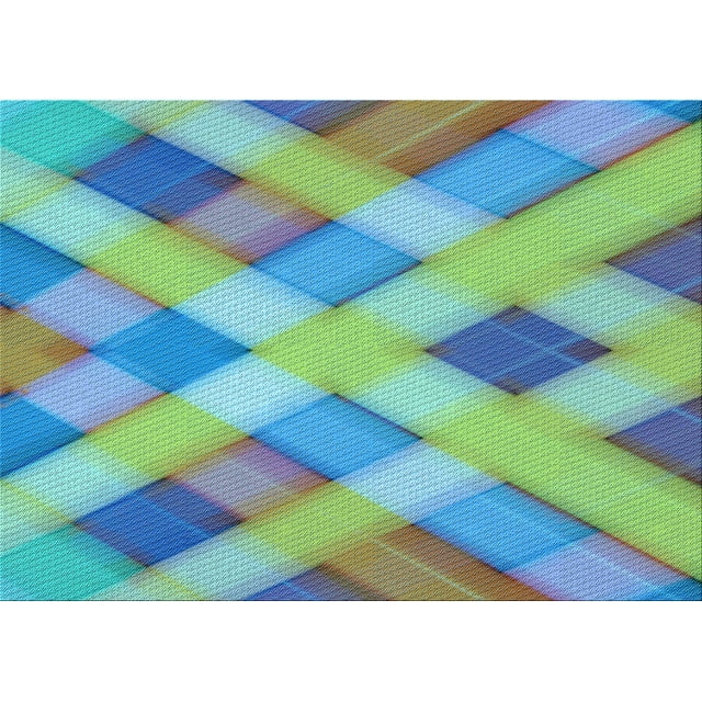 Ahgly Company Machine Washable Indoor Rectangle Transitional Algae Green Area Rugs, 7' x 10'