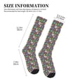 thumbnail image 4 of Sikiie Daisies Flowers 1 Pairs Compression Socks for Men and Women 15-20 mmHg Running Support Socks, 4 of 7