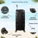 thumbnail image 3 of Maleta 28 Pulgadas Doble Llanta Ligera Resistente Antilluvia, 3 of 8